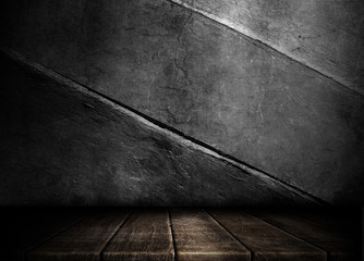 Old wooden background for montage or product presentation.