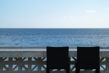 海の見える席