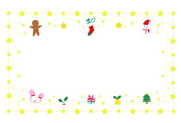 クリスマス　フレーム　メッセージカード