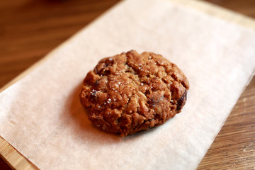 Oat cookies on table