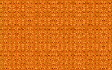 Orange plastic construction plate. Perfect illustration background of closeup gloss plastic construction block.