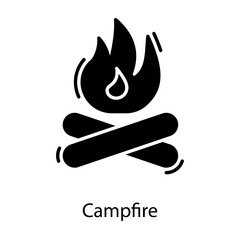  Outdoor Campfire Vector 