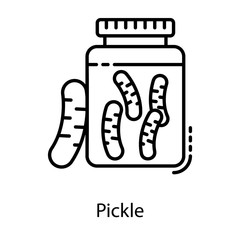  Pickle Jar Vector 