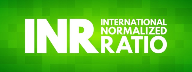 INR - International Normalized Ratio acronym, medical concept background