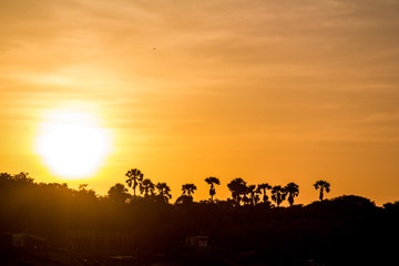 Sonnenuntergang in Mumbai / Indien
