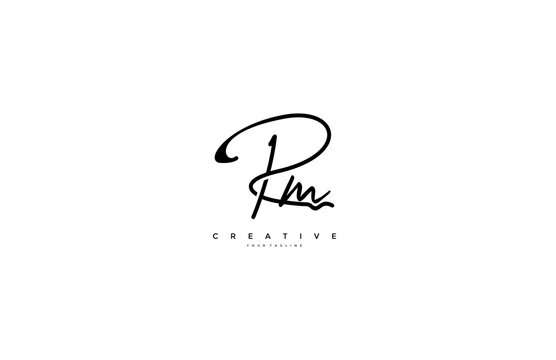 Signature Logotype Letter RM Monogram