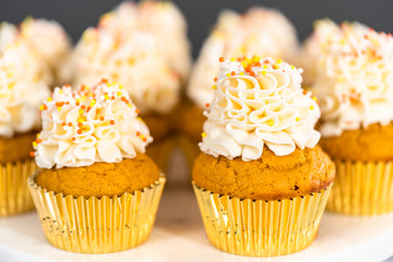 Pumpkin spice cupcake