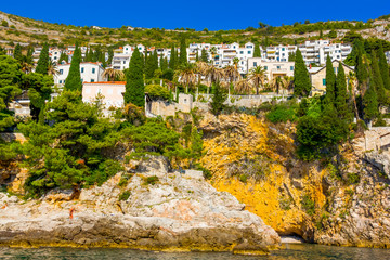 Cliff on the outskirts of Dubrovnik, Croatia