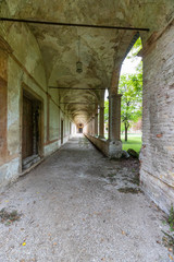 Fototapeta na wymiar Abandoned carthusian monastery somewhere in Italy