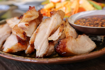 Grilled pork is one of the most popular Thai dishes.