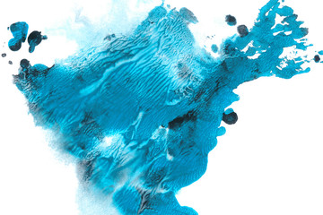 Abstract watercolor background. Handmade monotype texture.