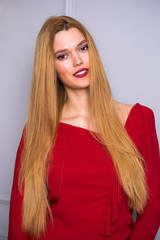 Fototapeta premium Beautiful young blonde woman