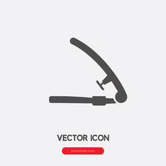 Garlic press icon vector. Linear style sign for mobile concept and web design. Garlic press symbol illustration. Pixel vector graphics - Vector.	