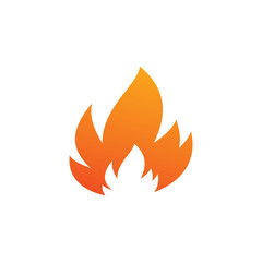 color fire flame logo design