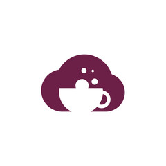 bubble cloud drink logo design