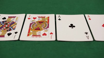 deck of cards poker full house casino 4k	