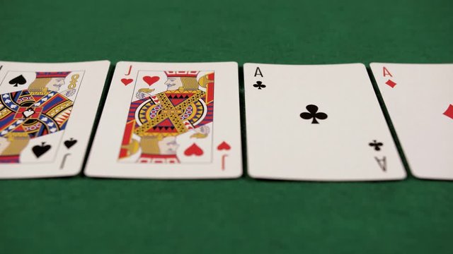 deck of cards poker full house casino 4k	