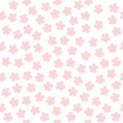 seamless floral pattern with white flowers vector drawing