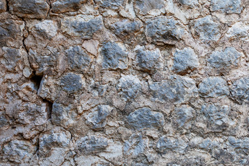 background of old grey stone wall, Montenegro