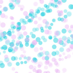 Multicolor watercolor round splashes and stains