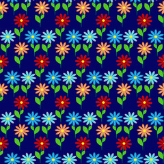 Fototapeta na wymiar Seamless vector floral pattern