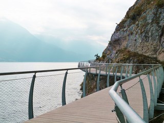 Spazierweg am Gardasee Limone sul Garda Br&uuml;cke