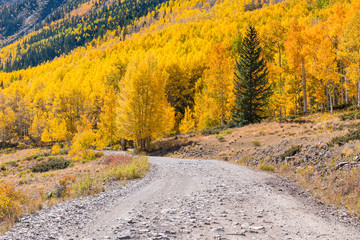 Mountain Road through the San Juan Mountains in Colorado