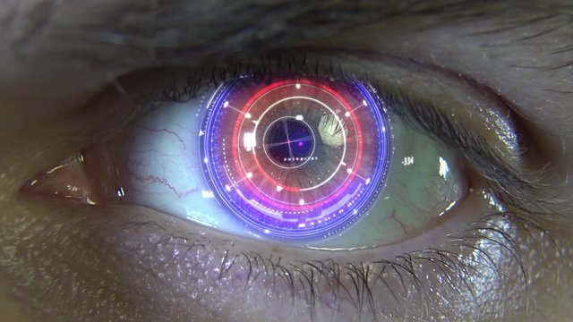 Animation of the eye with holograms