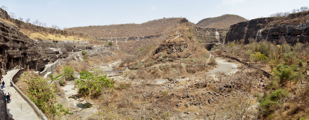 Arial View of Ajanta Caves