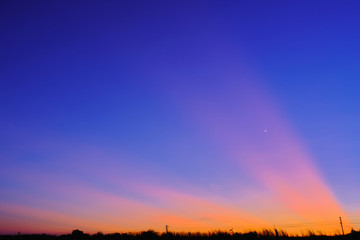 Twilight landscape, Sky sunset nature beautiful