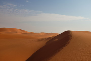 Fototapeta na wymiar Arabian desert landscape in Riyadh, Saudi Arabia