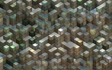 stacked 3d cubes