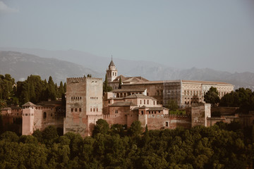 Fototapeta na wymiar View of La Alhambra 