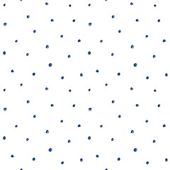 Hand-drawn doodle polka dot seamless pattern. - 306558902