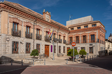 Town hall of the city of Sonseca.Toledo. Castilla la Mancha. Spain - 306559768