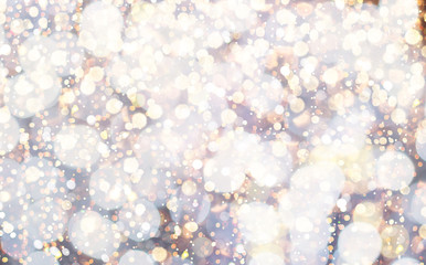 Christmas colorful bokeh background with festive lights