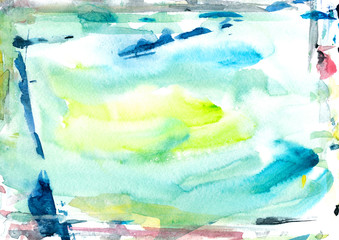 Hand-painted abstract watercolor background.
