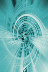 blue vortex abstract , fiber technology