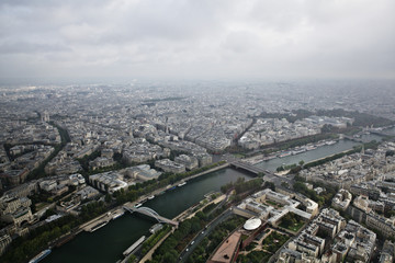Fototapeta na wymiar August 2011. Panorama. Paris. France.