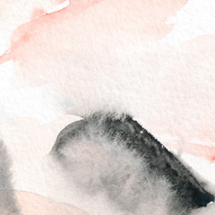 Hand-painted abstract watercolor texture. 