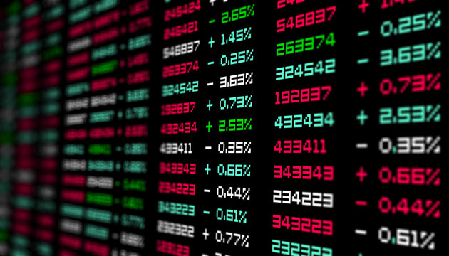 tabellone, grafico, economia, finanza, azioni, mercato