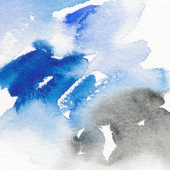 Hand-painted abstract watercolor texture.  - 306563311