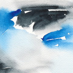 Hand-painted abstract watercolor texture.  - 306563370