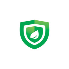 nature secure shield logo design