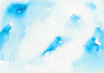 Fototapeta na wymiar Hand-painted abstract watercolor texture. 