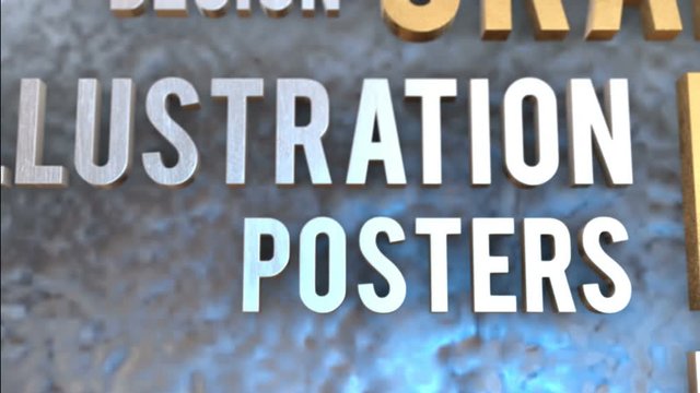 graphic design posters motion concept video