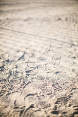 fußabdrücke im sand