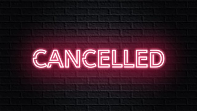 red neon video animation cancelled