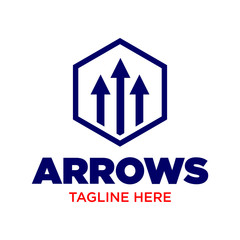 Arrow Logo Icon Vector Template