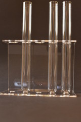 Reagenzglasständer aus Plexiglas